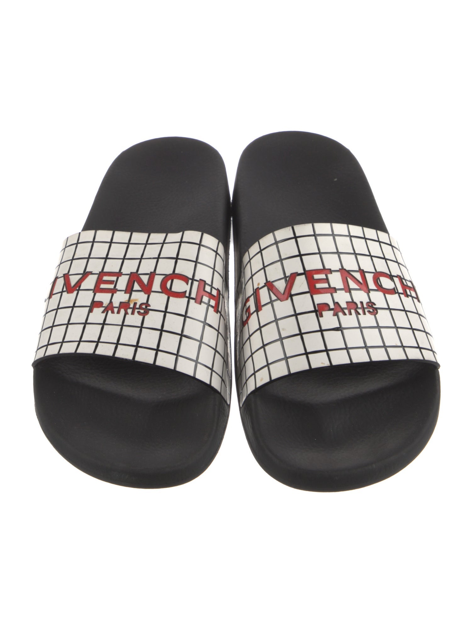 Givenchy Rubber Plaid Print Slides